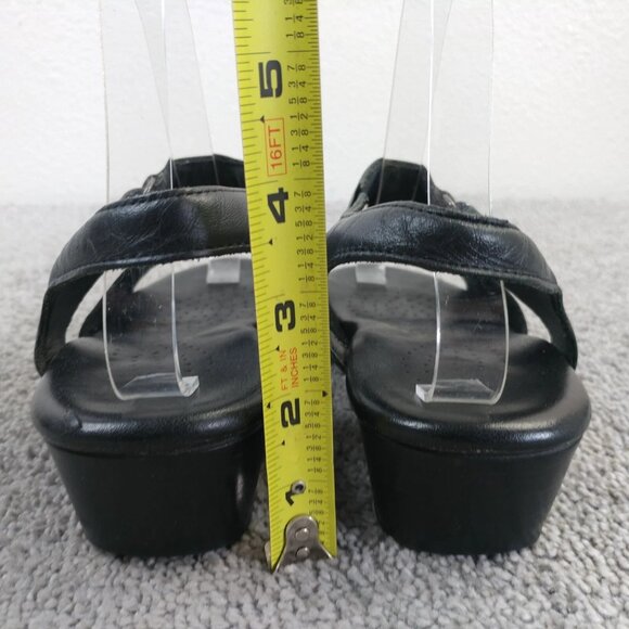 SAS Tripad Suntimer Sandals Womens Size 6.5 Comfort Shoes Black Leather - Picture 6 of 8